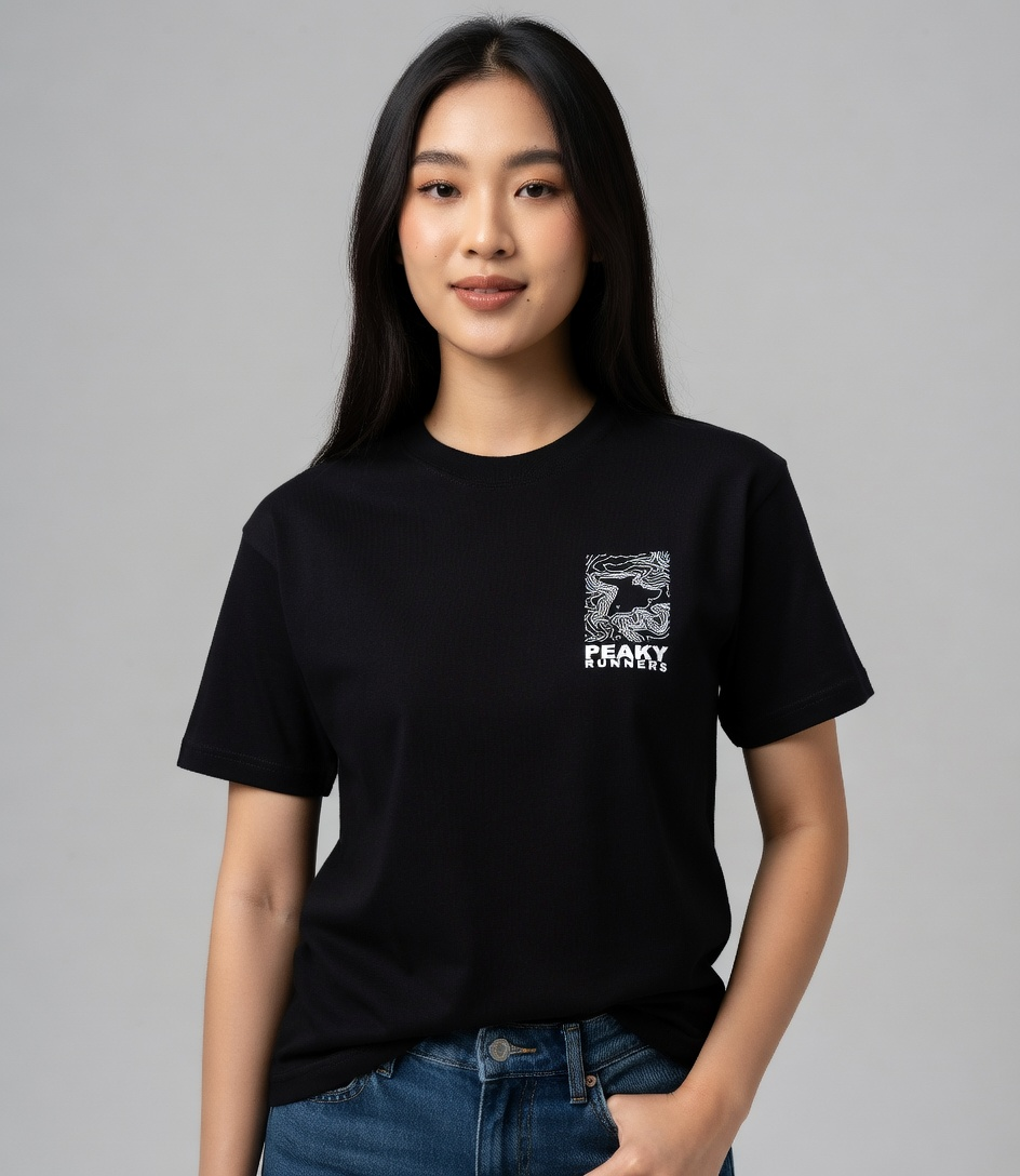 PEAKY RUNNERS - Cotton STAMP T Shirt Full Back