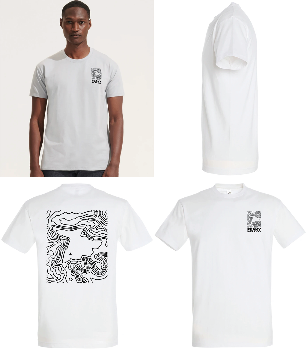 PEAKY RUNNERS - Cotton STAMP T Shirt Full Back