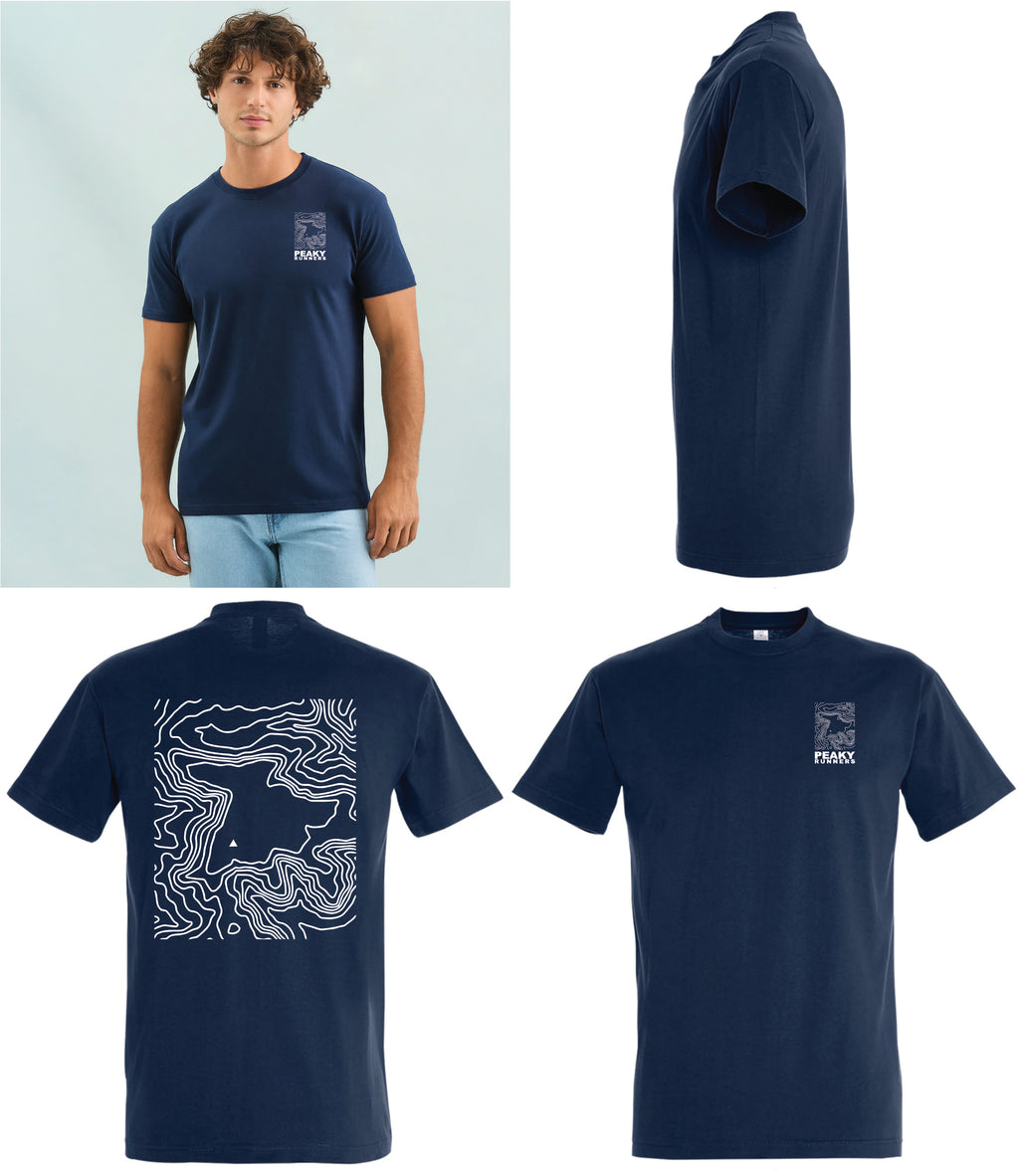 PEAKY RUNNERS - Cotton STAMP T Shirt Full Back
