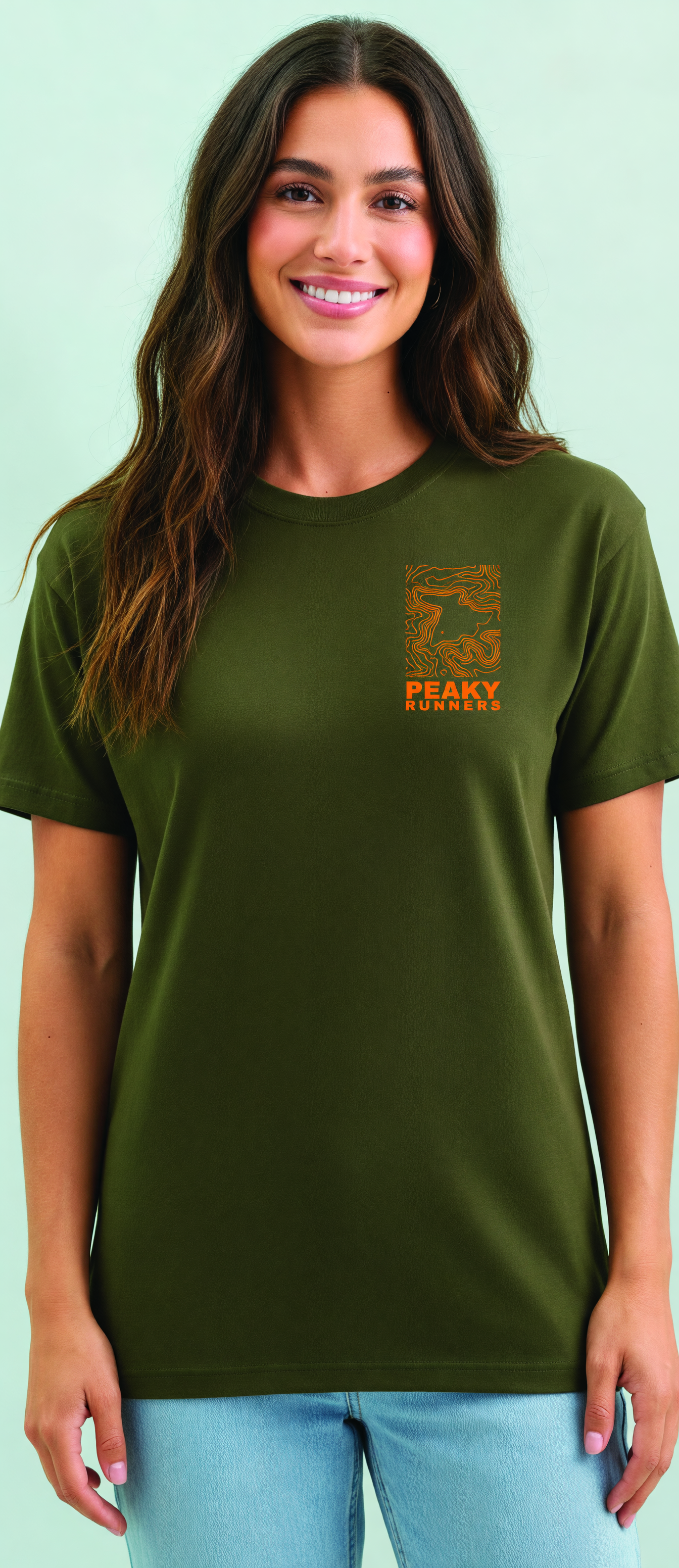 PEAKY RUNNERS - Cotton STAMP T Shirt Full Back SUMMER