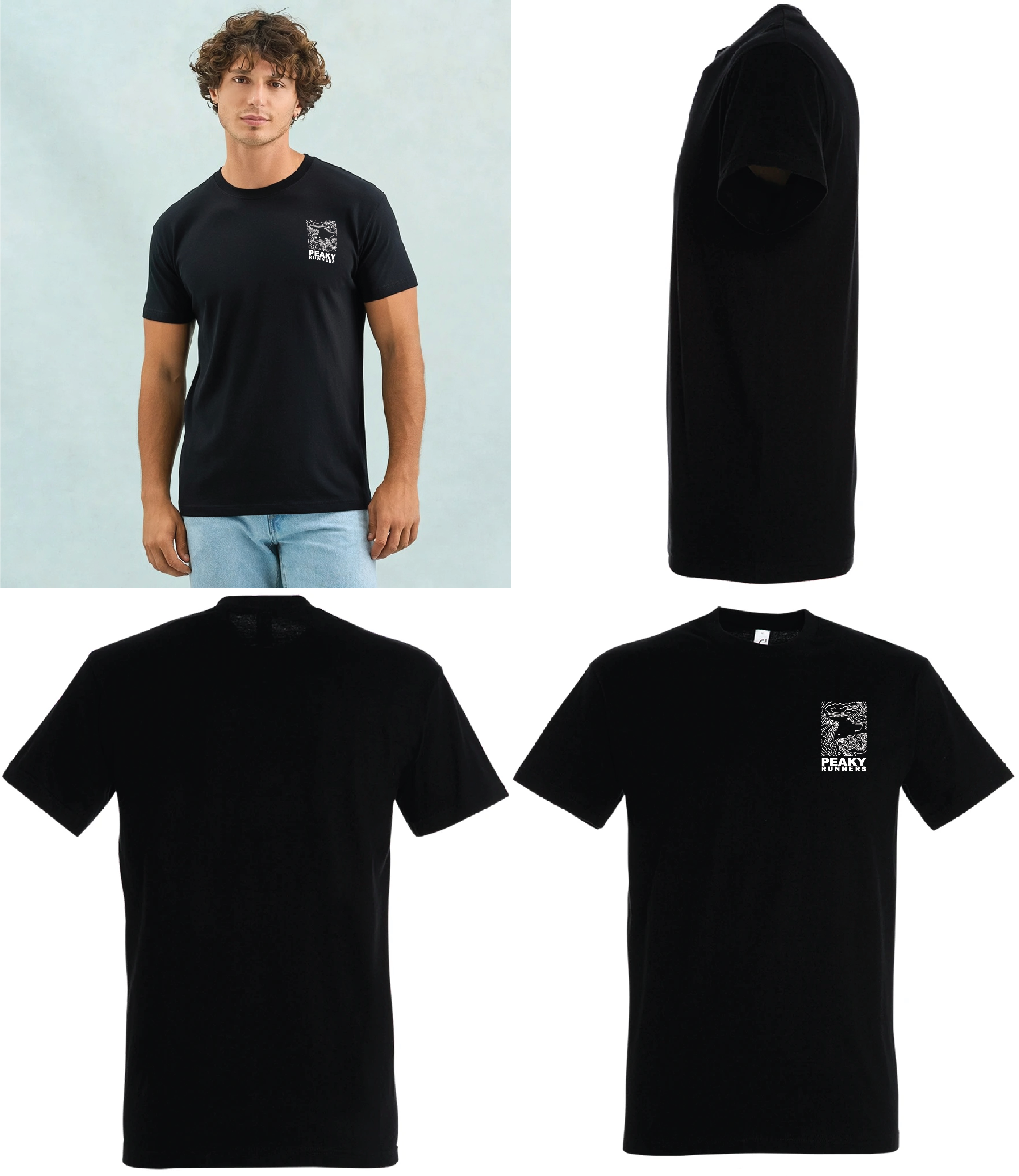 PEAKY RUNNERS - Cotton STAMP T Shirt Front only